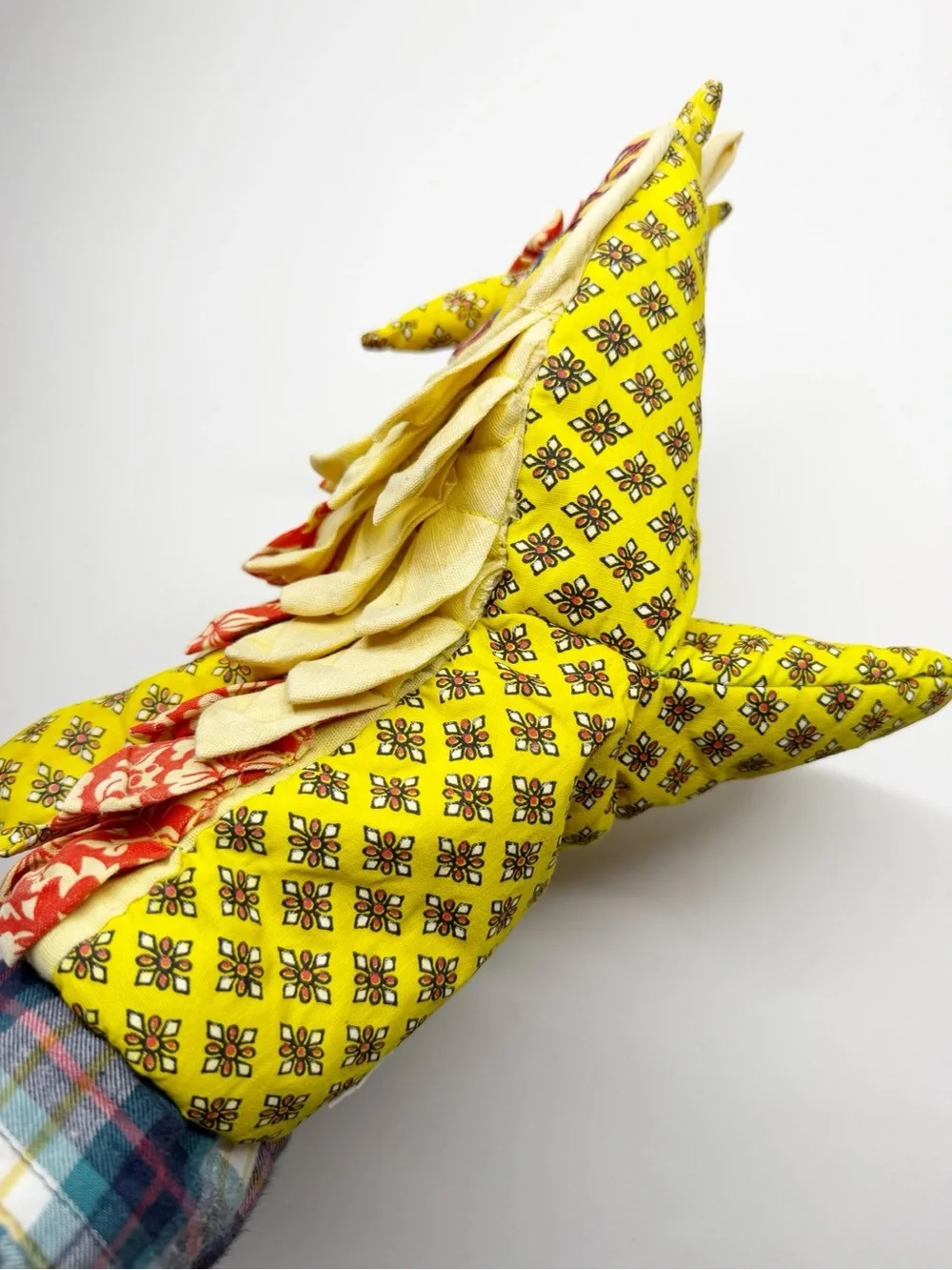 Vintage 70s 3D Owl Oven Mitt Retro Mod